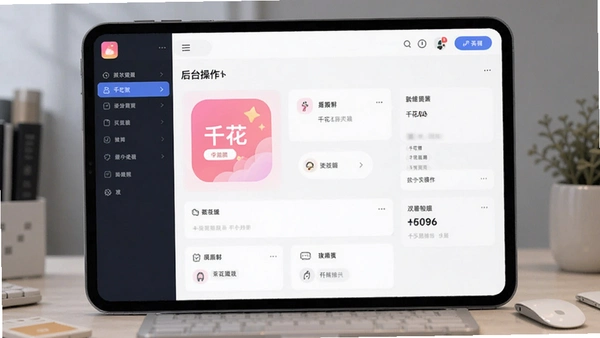 千花App产品上架后台操作界面预览图
