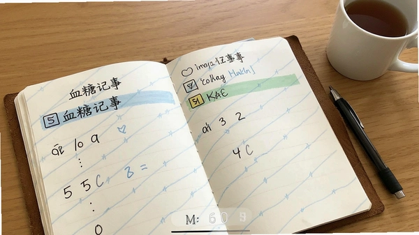 血糖记事本记录界面截图