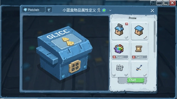 小蓝盒物品属性自定义界面预览图