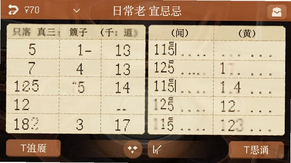 日常老黄历宜忌界面截图