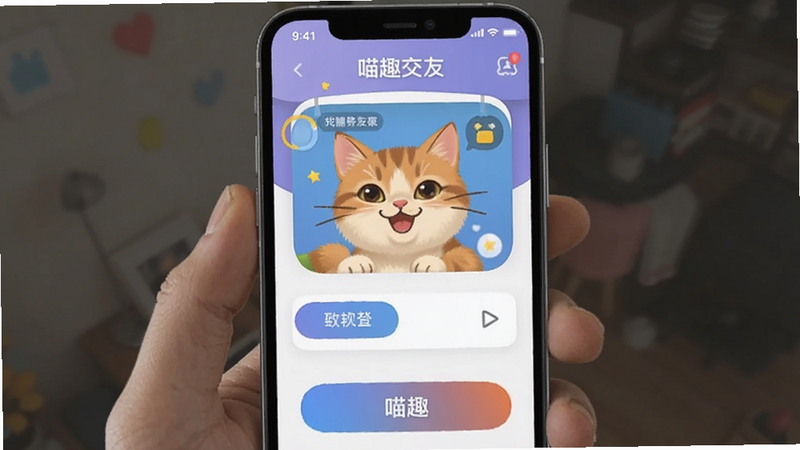 喵趣交友软件界面预览图