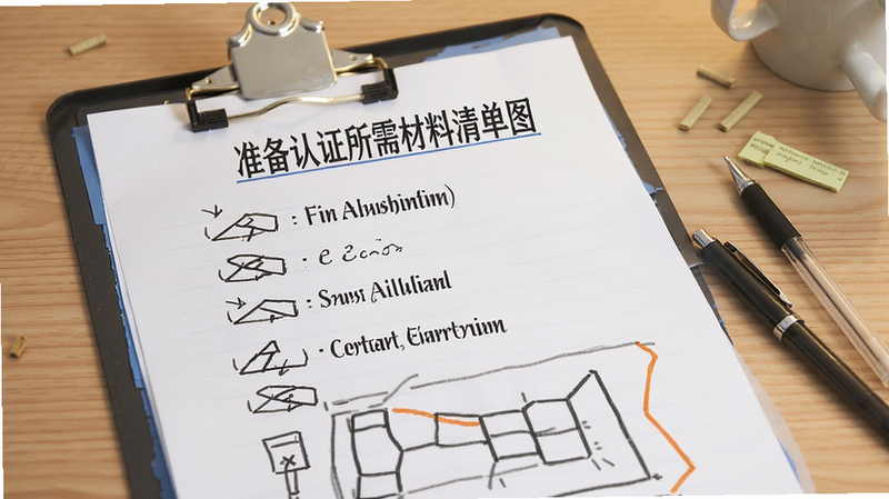 准备认证所需材料清单图