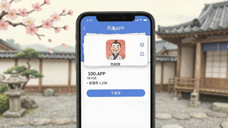 币庵APP安装权限设置界面预览图