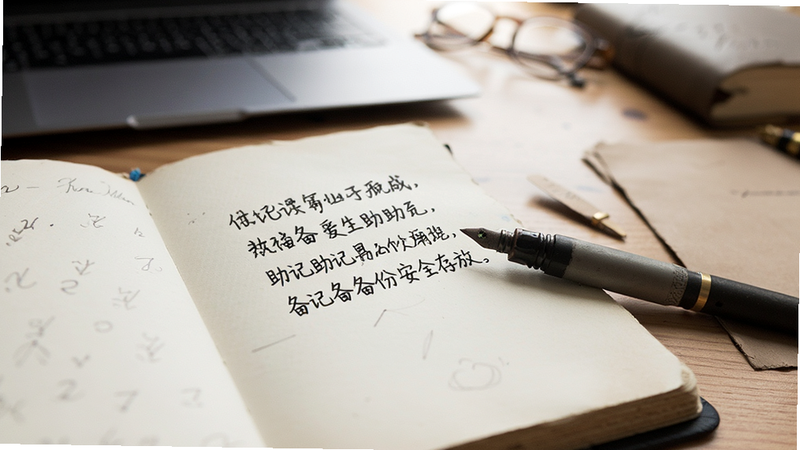 手写助记词备份安全存放
