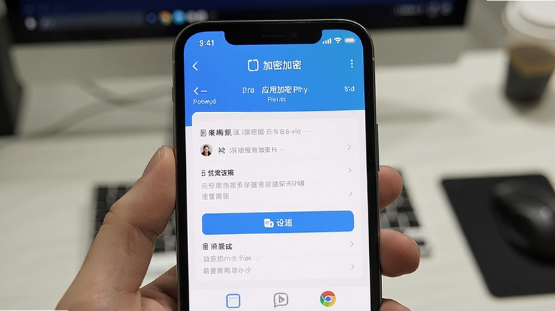 手机应用加密设置页面预览图