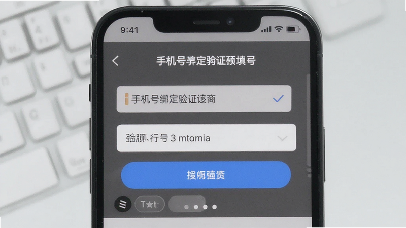 手机号绑定验证码填写截图预览图