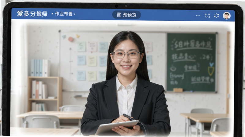 爱多分教师端作业布置与班级管理预览图