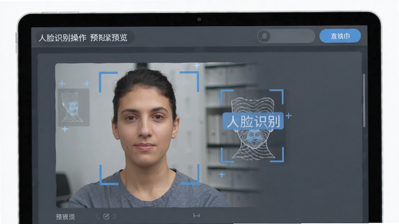 人脸识别操作界面预览图