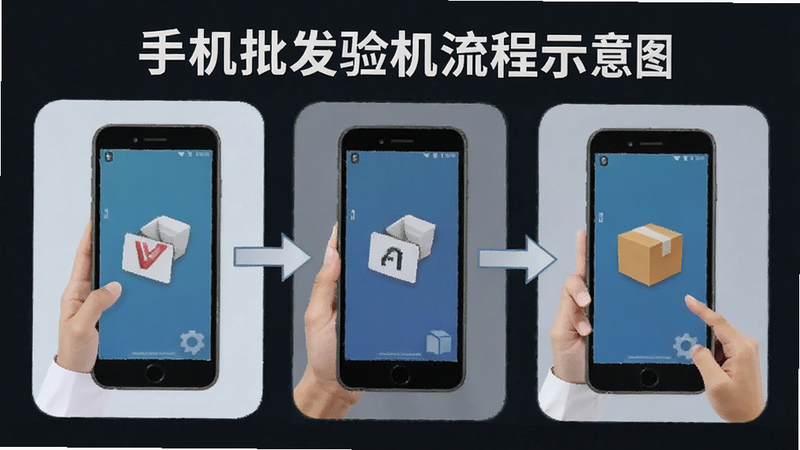 手机批发验机流程示意图