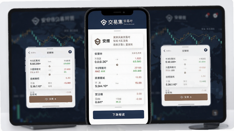 安币买卖交易对选择与下单界面预览图
