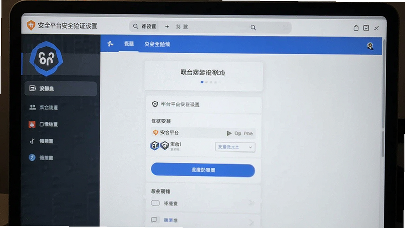 安币平台安全验证设置界面预览图