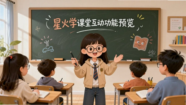 星火学课堂互动功能预览图