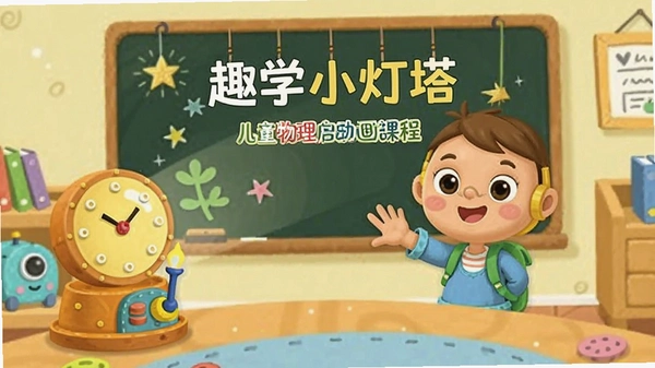 趣学小灯塔儿童物理启蒙动画课程画面