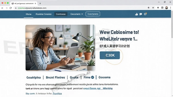 EF成人英语学习计划页面截图