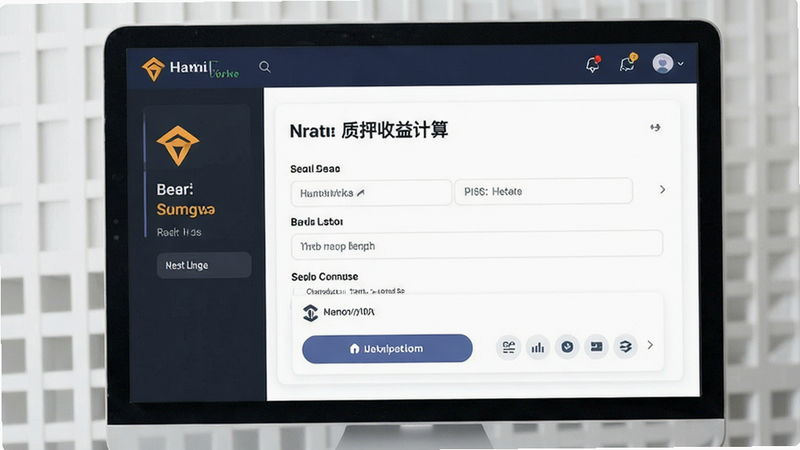 安币质押收益计算界面预览图