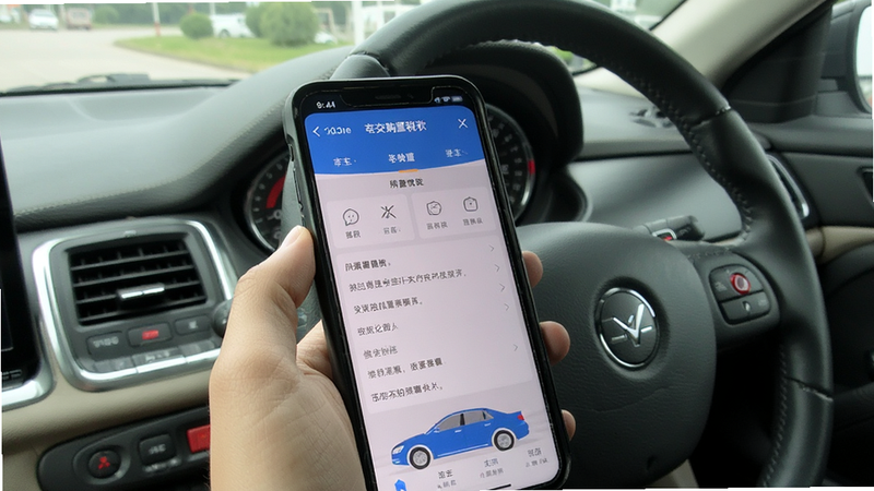 车主在手机上交购置税页面