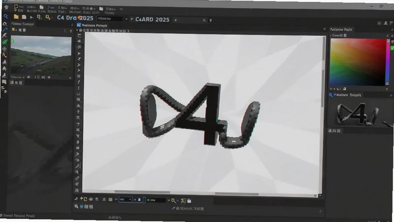 C4D 2025中文版界面预览图