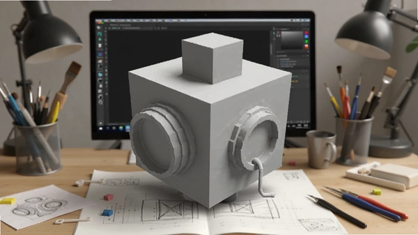 AI灵感生图文字描述生成3D模型示例