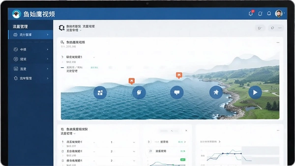 鱼鹰视讯 流量管理界面