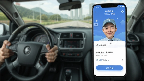 高嘀顺风车主乘客端界面