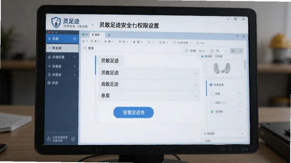 灵敢足迹安全权限设置界面