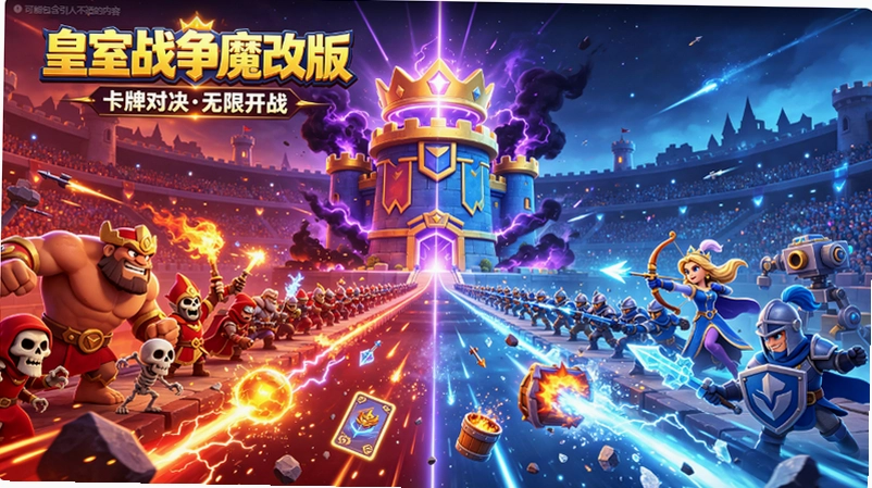 皇室战争魔改版哪里找?无限圣水与全卡解锁使用体验全解析截图 皇室战争魔改版哪里找?无限圣水与全卡解锁使用体验全解析截图