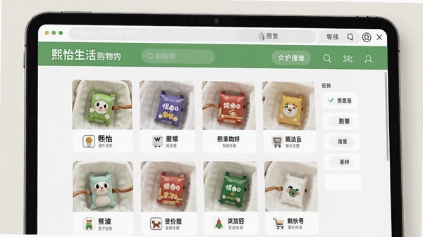 熙怡生活购物车界面预览