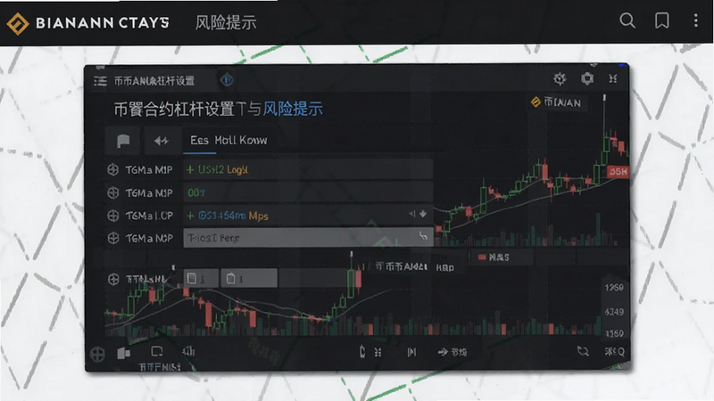 币安合约杠杆设置与风险提示截图