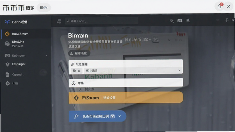 币安返佣比例设置界面截图