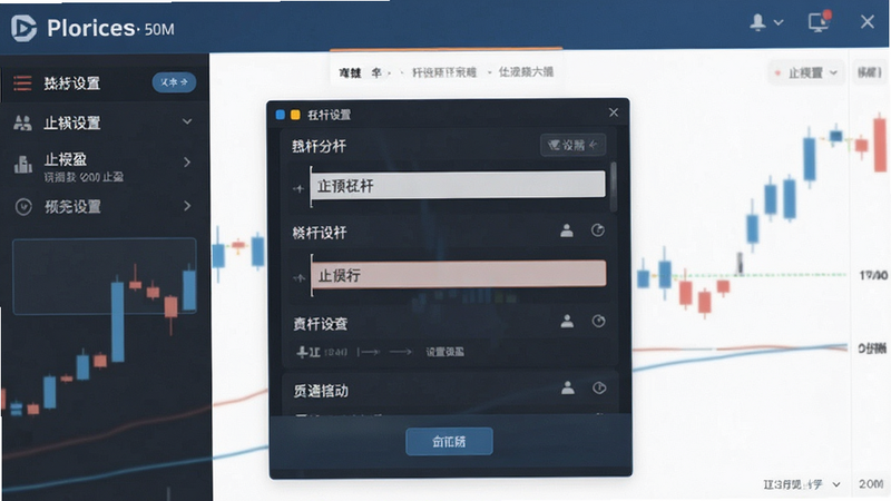 bi安杠杆开仓设置止损止盈界面预览图