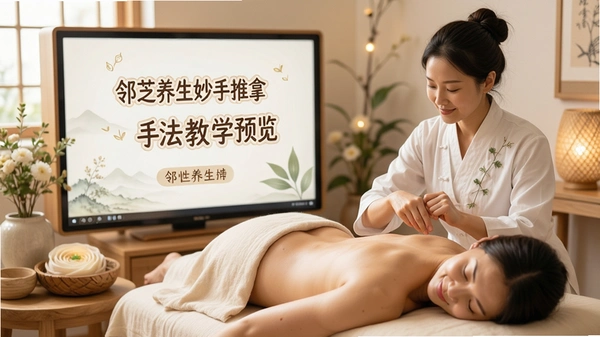 邻芝养生妙手推拿手法教学预览图