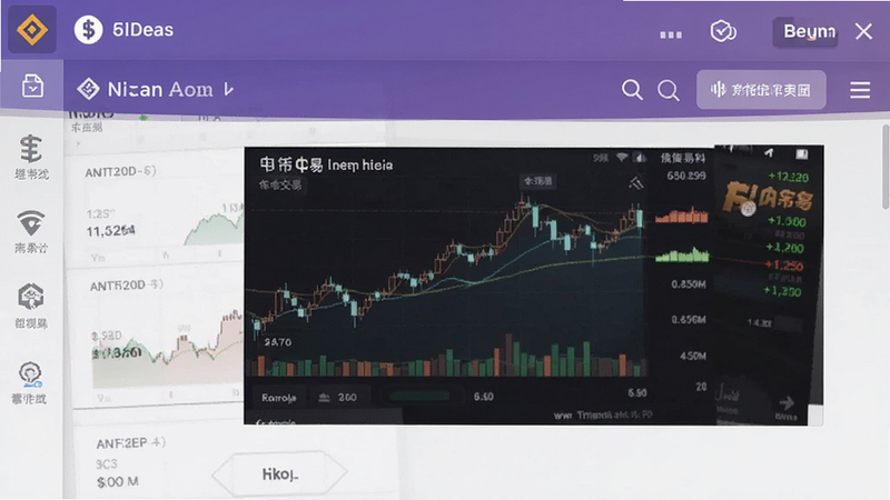 币安手机端币币交易界面截图