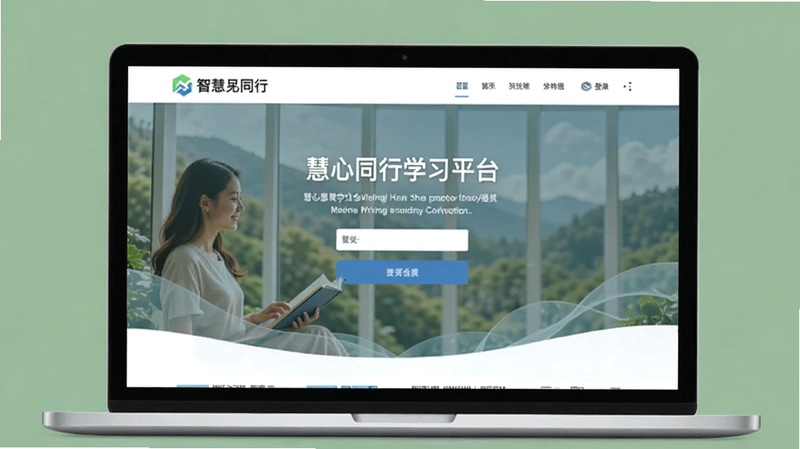 慧心同行智慧学习平台登录页面预览图