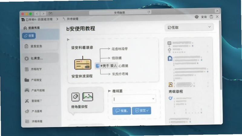 b安使用教程界面预览图