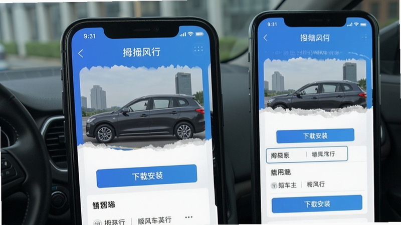 拇指出行顺风车车主端下载安装页面预览图