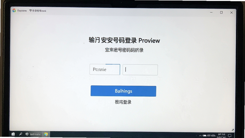 输入b安账号密码登录界面预览图
