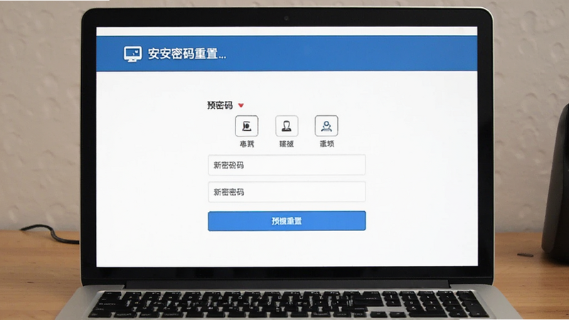 b安密码重置页面填写新密码预览图