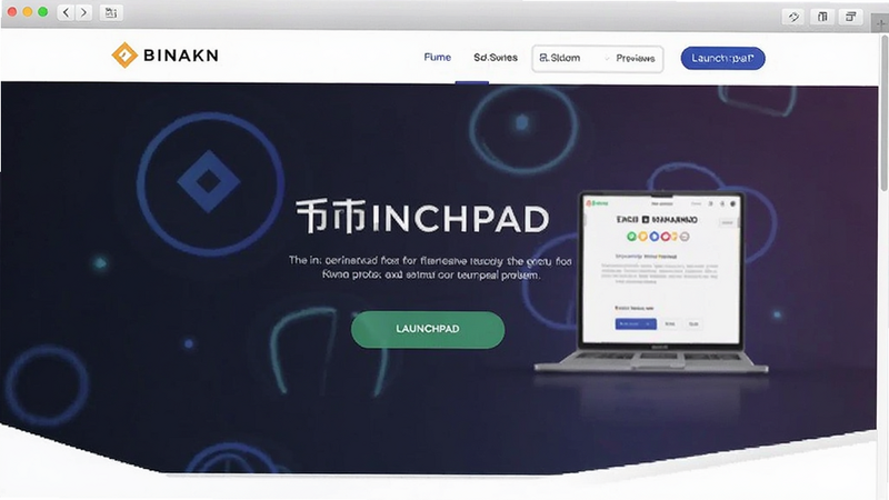 币安官网首页及Launchpad入口预览图