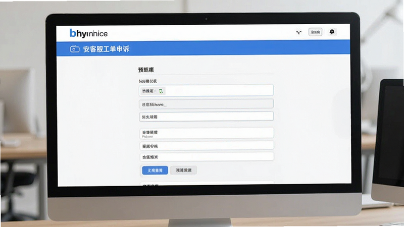 b安客服工单申诉页面填写预览图