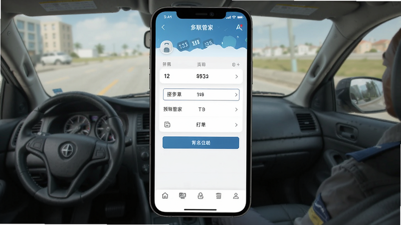 多联管家司机端接单界面预览图