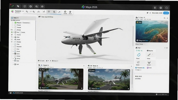 Autodesk Maya 2026���ļ�����ͼ
