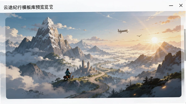 云途纪行模板库预览图