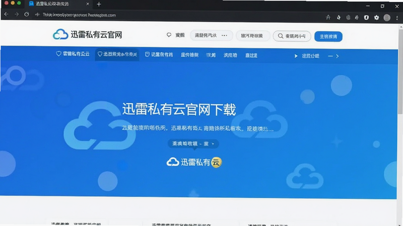 迅雷私有云官网下载页面预览图