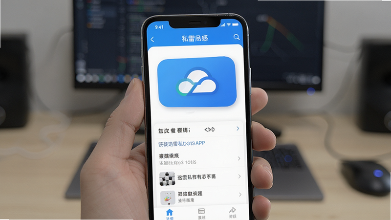 手机安装迅雷私有云APP界面预览图