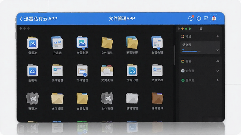 迅雷私有云APP文件管理界面预览图