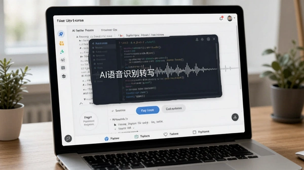 AI语音识别转写文字界面
