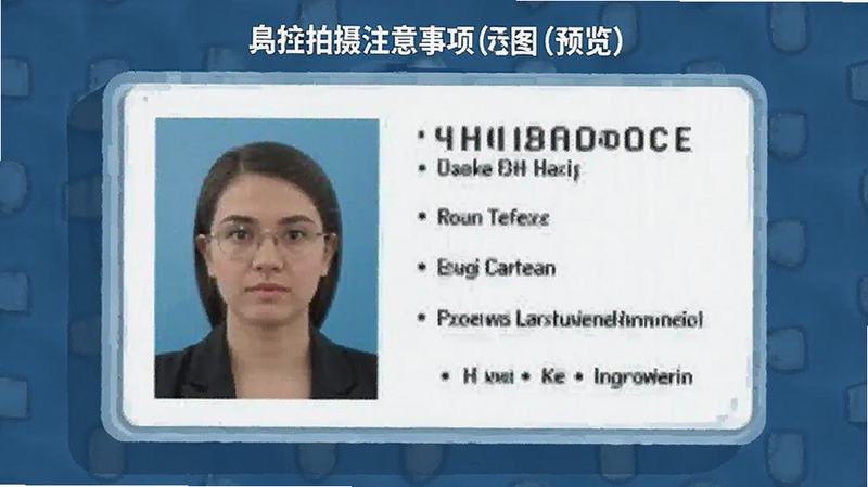 身份证照片拍摄注意事项示意图预览图