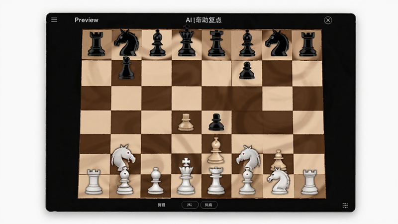 皮皮象棋AI象棋助手下棋复盘界面预览图