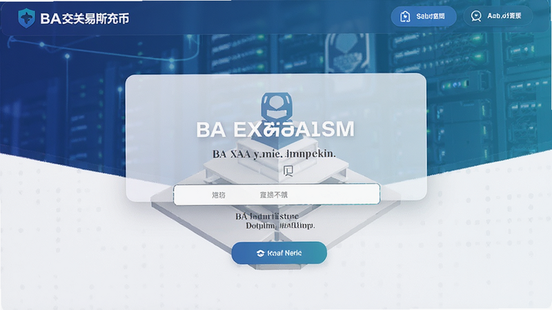 BA交易所充币页面概览