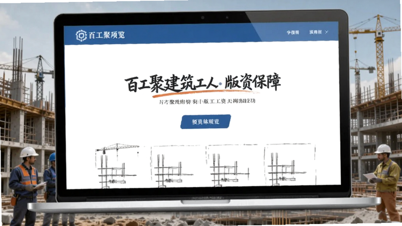 百工聚建筑工人版工资保障页面预览图